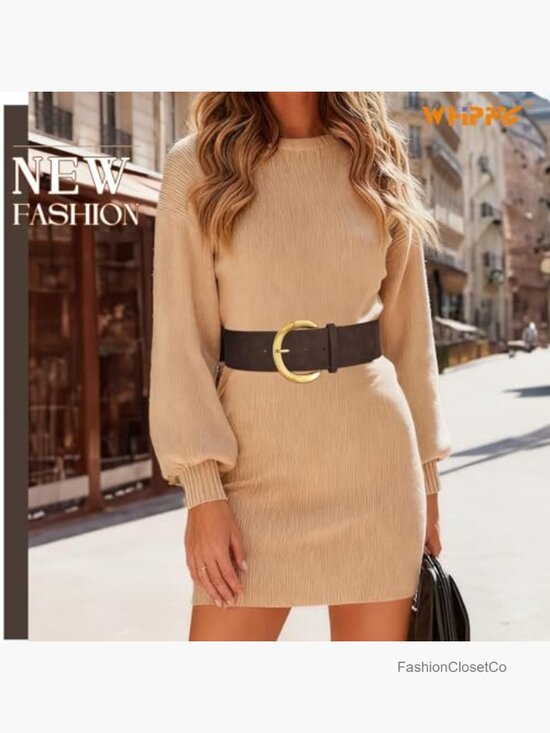 Wide Faux Suede Leather Belt with Gold C-Shaped Buckle